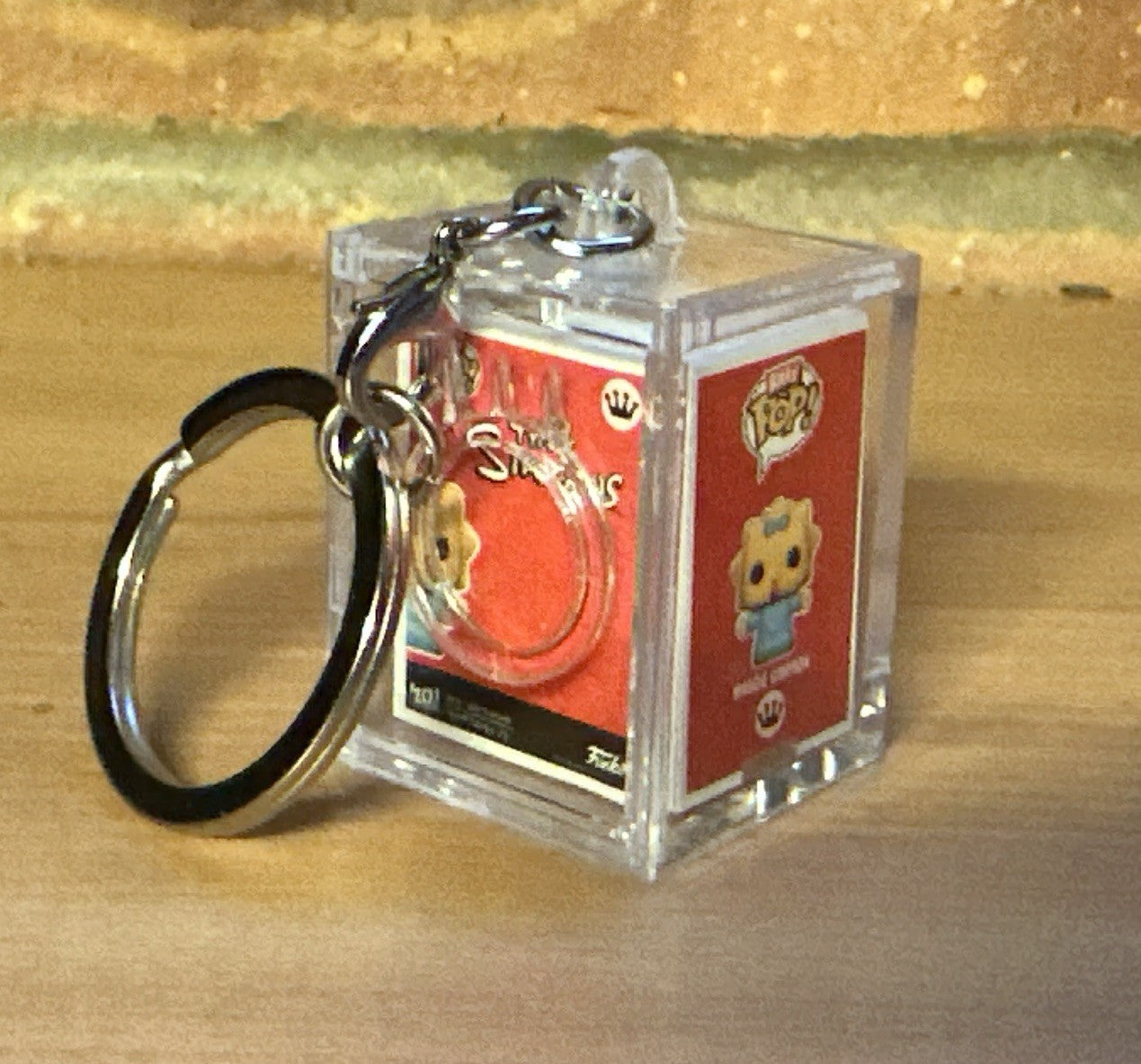 Funko Bitty Pop Simpsons Maggie Simpson Chase Set Hard Case Key ring