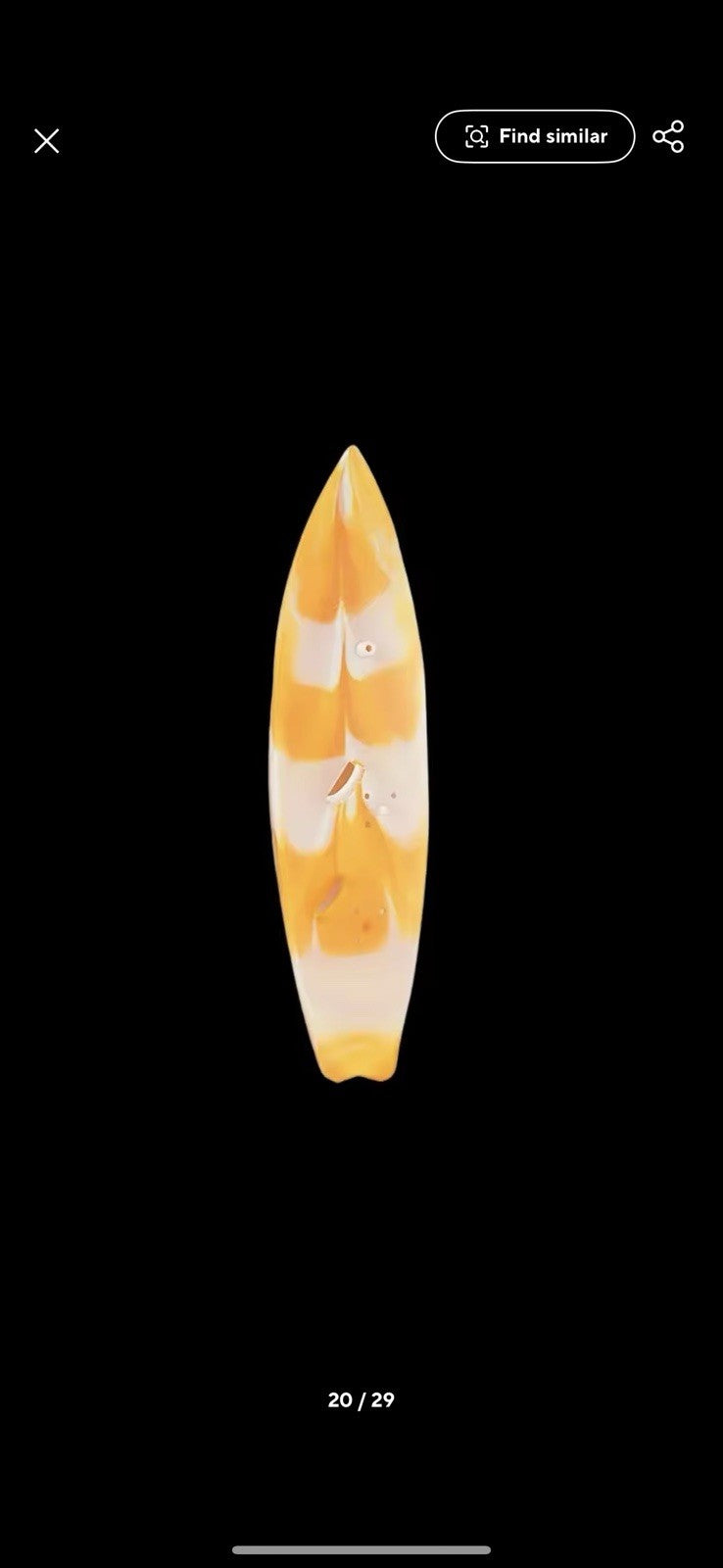Yellow Surf Board For Labubu NO Doll Summer clothing plush doll swimming
