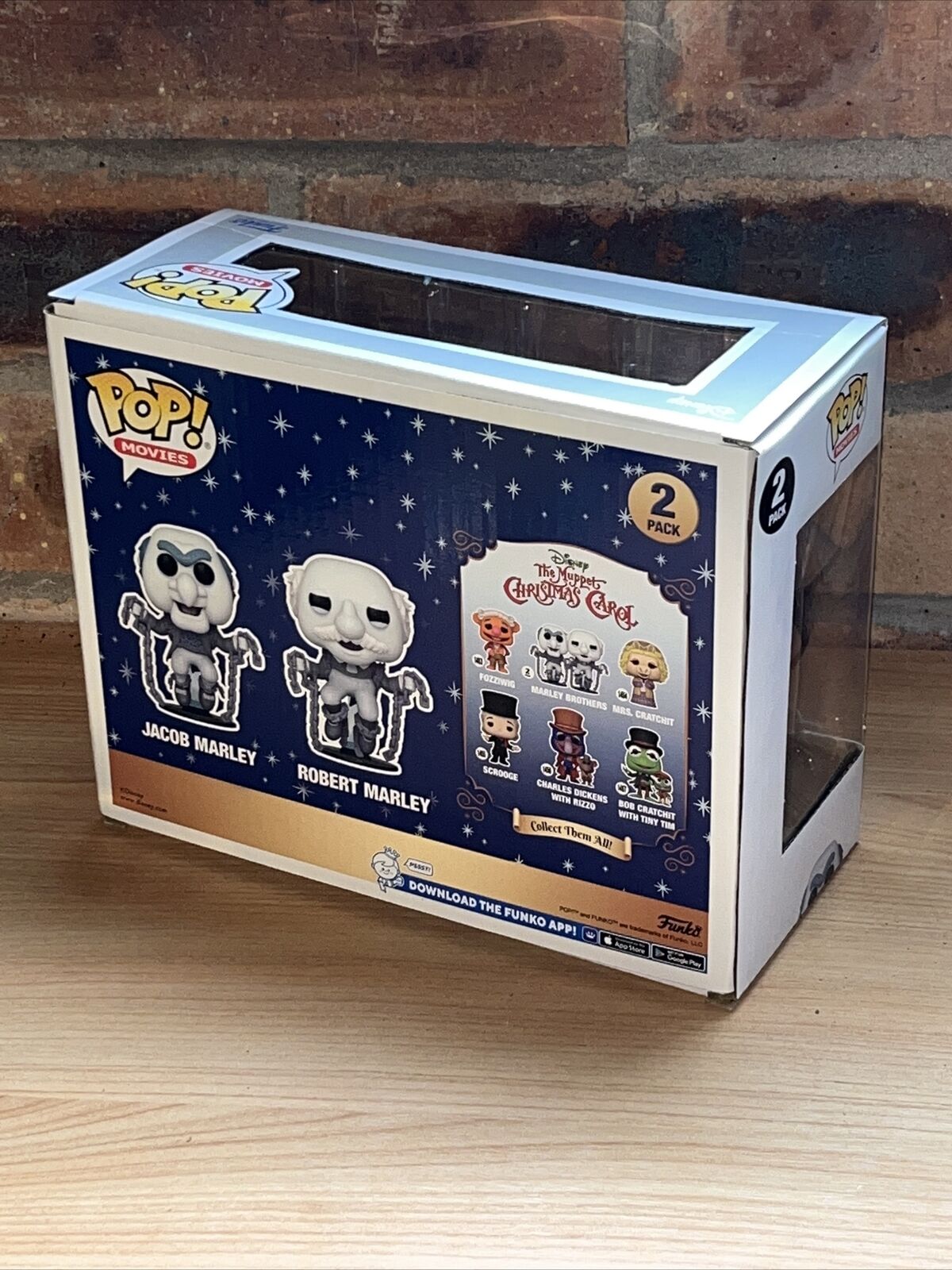 Funko GLOW POP The Muppet Christmas Carol The Marley Brothers In Stk Early Now