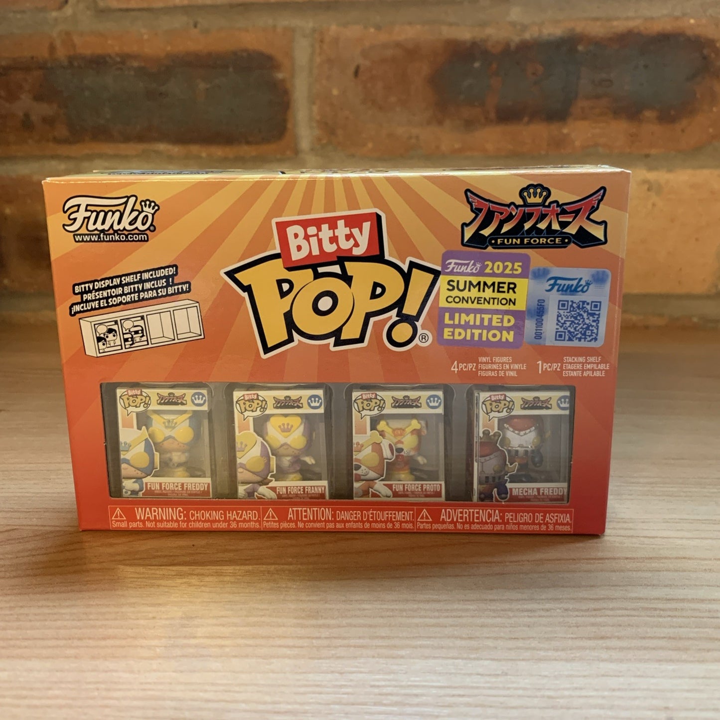 Funko Bitty Pop! Funko Fun Force (4-Pack) 2025 SDCC Freddy franny proto mecha