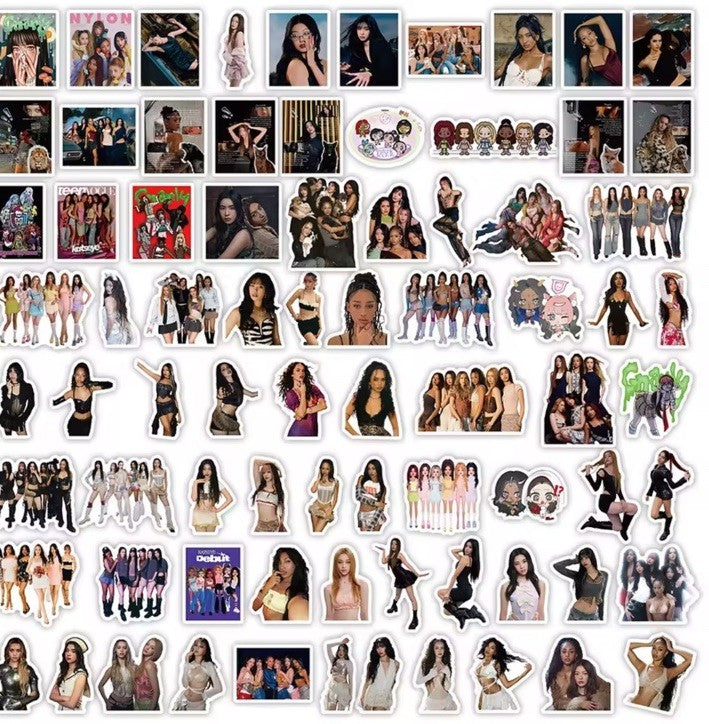 78pcs Katseye Girl Group Stickers Daniela Lara Megan Sophia Decals Craft Decals22