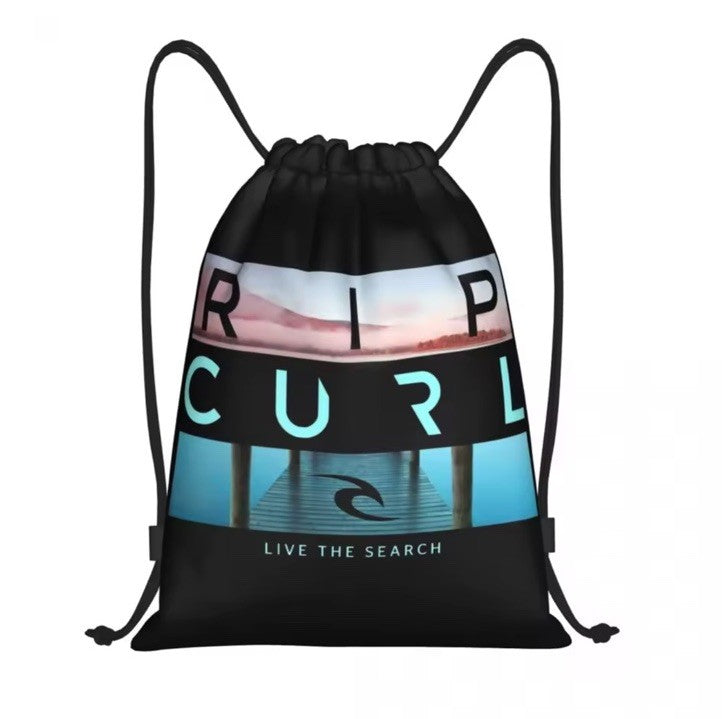 Sports Rip Curl Premium Drawstring Bag Gym Sack Swim School PE Kit Shoe Bags UK