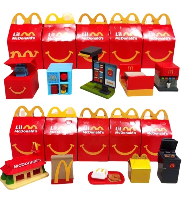 2025 Fast Food Accessories Kids HAPPY MEAL TOYS Perfect For Labubu Dolls Etc
