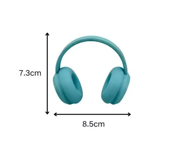 LABUBU 10-17CM Doll Headphones ONLY Accessories Black Dress-Up Styling2