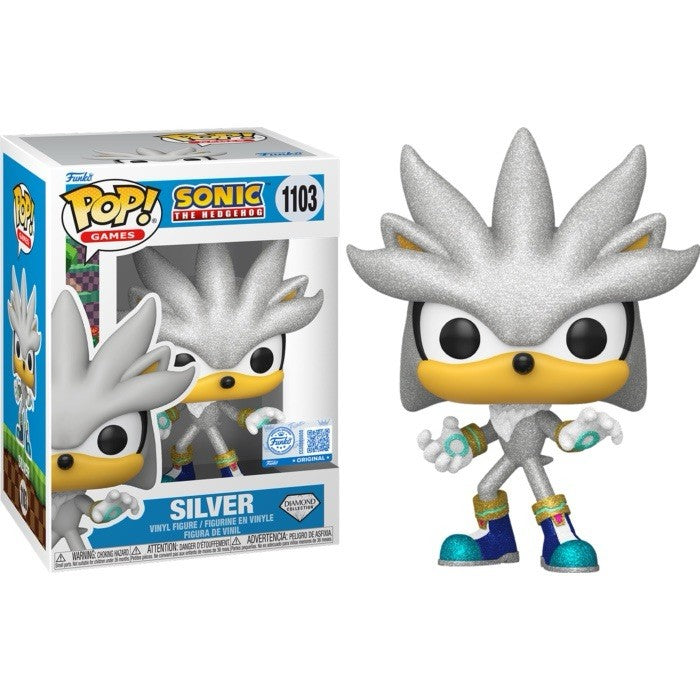 Funko POP! Sonic Hedgehog SILVER Diamond Glitter Ltd Ed 1103 In Stock Now
