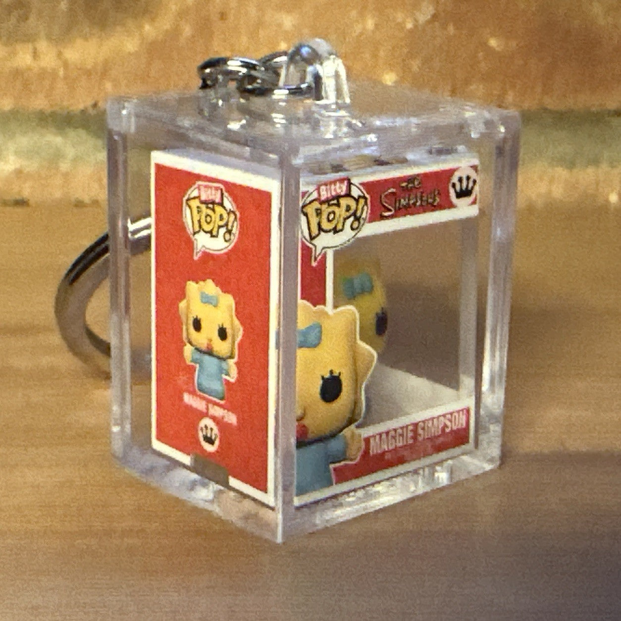Funko Bitty Pop Simpsons Maggie Simpson Chase Set Hard Case Key ring