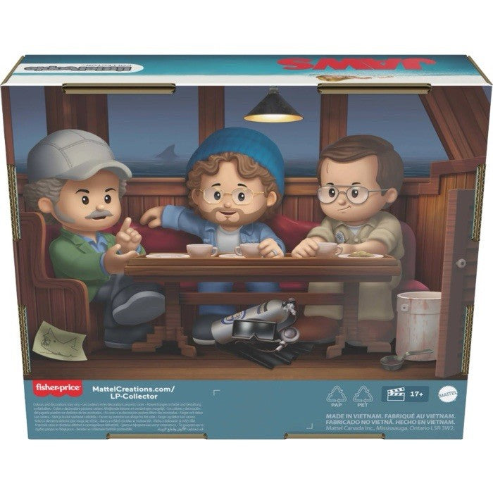 Fisher Price Little People Collector Jaws 50th Anni Set Of 3 Figures In Stk Now!