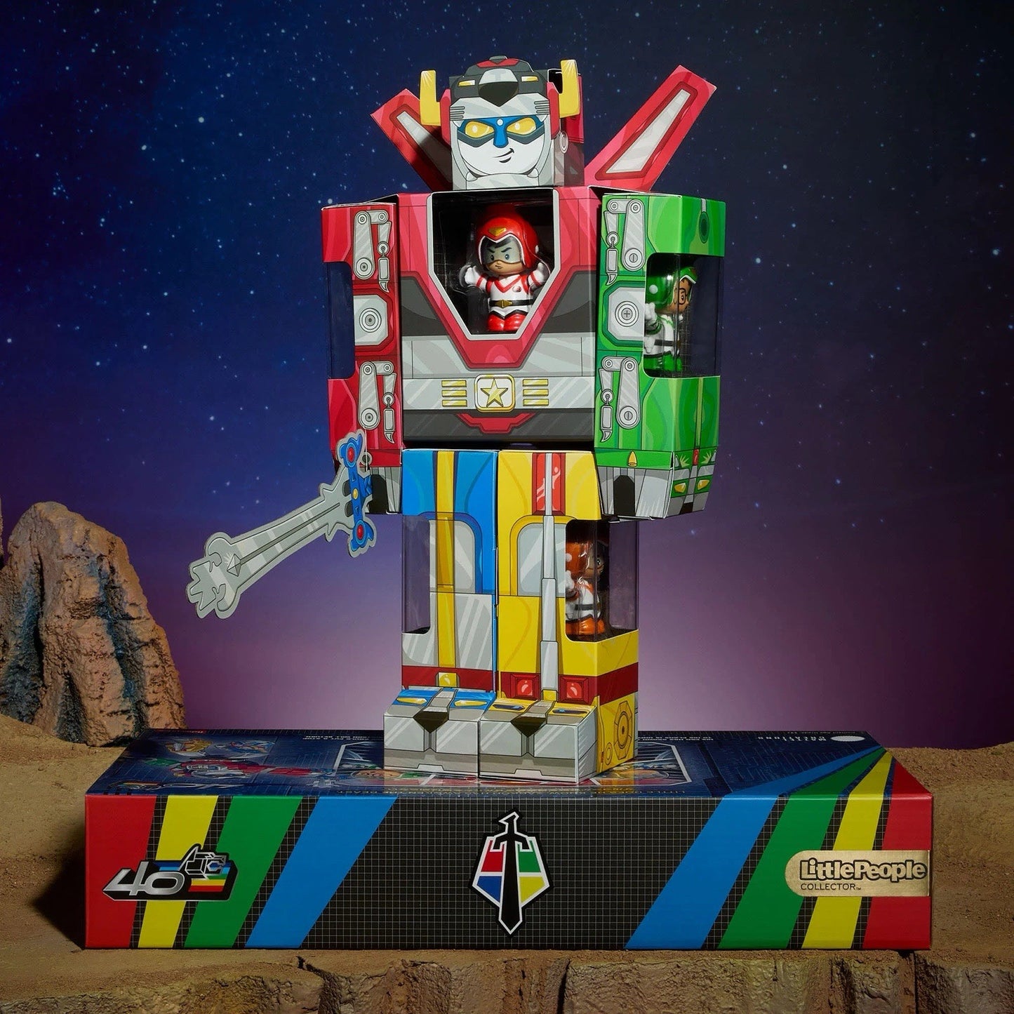 Little People Collector - Voltron 40th Anniversary Gold Label Set In Stk