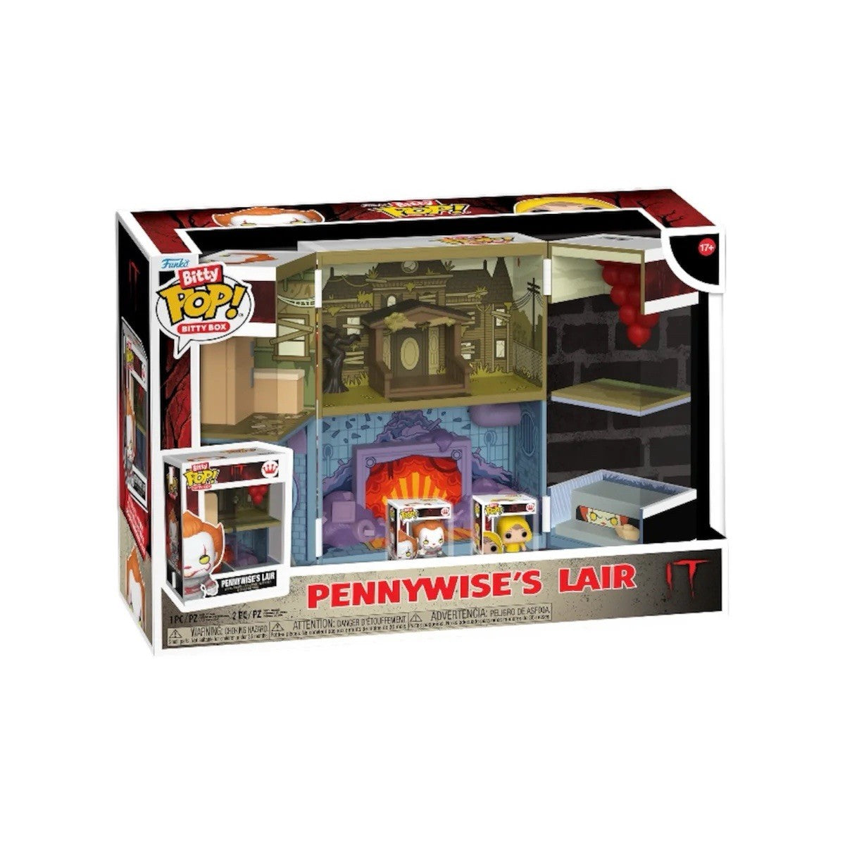 Funko IT 2017 Pennywise Lair Bitty Pop! Box Vinyl & 2 Bitty In Stock Now