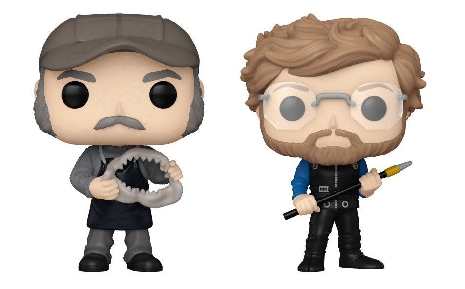 Funko Jaws Hooper & Quint W/ Shark Set 50th Anni Pop! Vinyl Fig In Stk Now