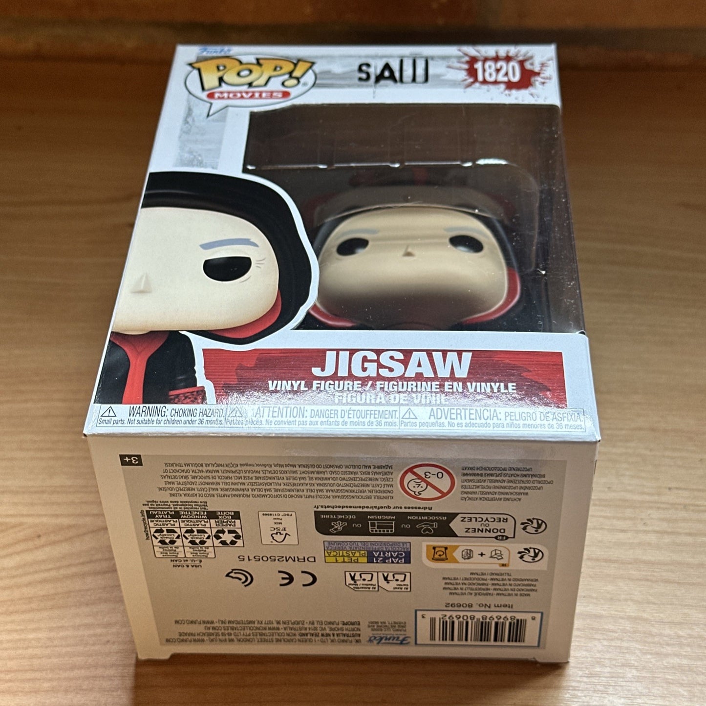 Funko POP! Jigsaw Saw #1820 Cult Horror Movie W/protector In Stock Now