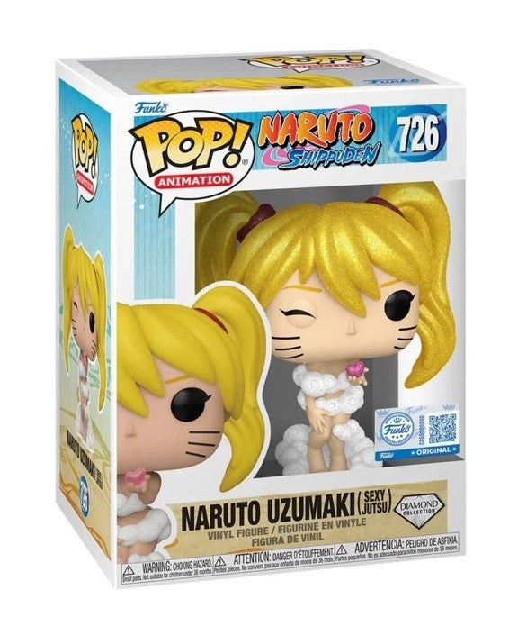 FUNKO POP NARUTO UZUMAKI SEXY JUTSU (DIAMOND) GLITTER PRE-ORDER BEGIN AUG W/pro