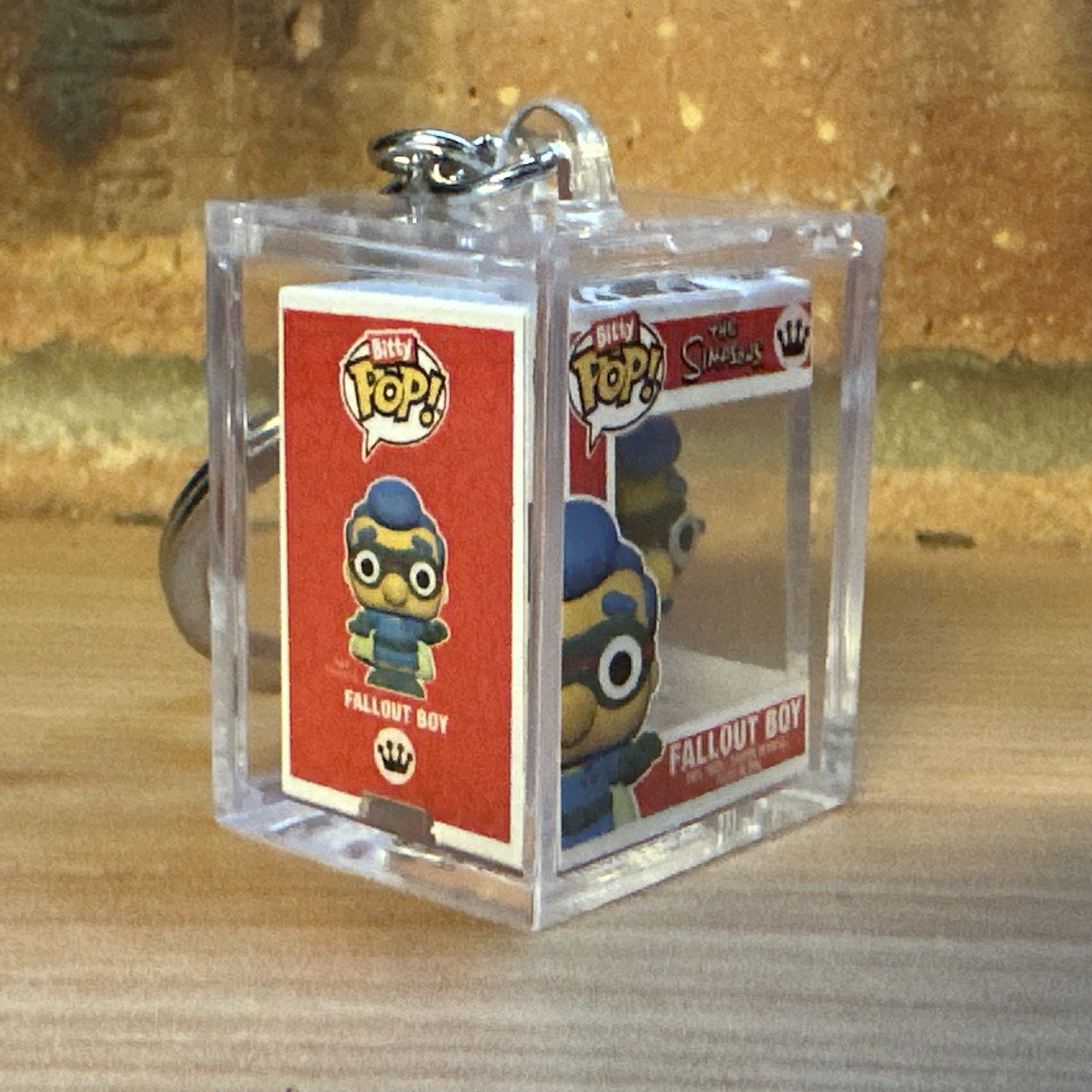 Funko Bitty Pop Simpsons Fall Out Boy Millhouse CHASE Set Hard Case Key ring