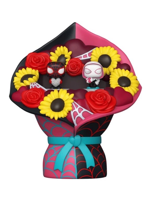 Bitty Pop! Bouquet Miles Morales & Ghost Spider Valentine In Stock Now1