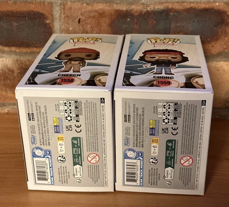 Funko Pop! Cheech & Chong Up in Smoke #1558 #1559 Set of 2 Gift Cult Weed Film