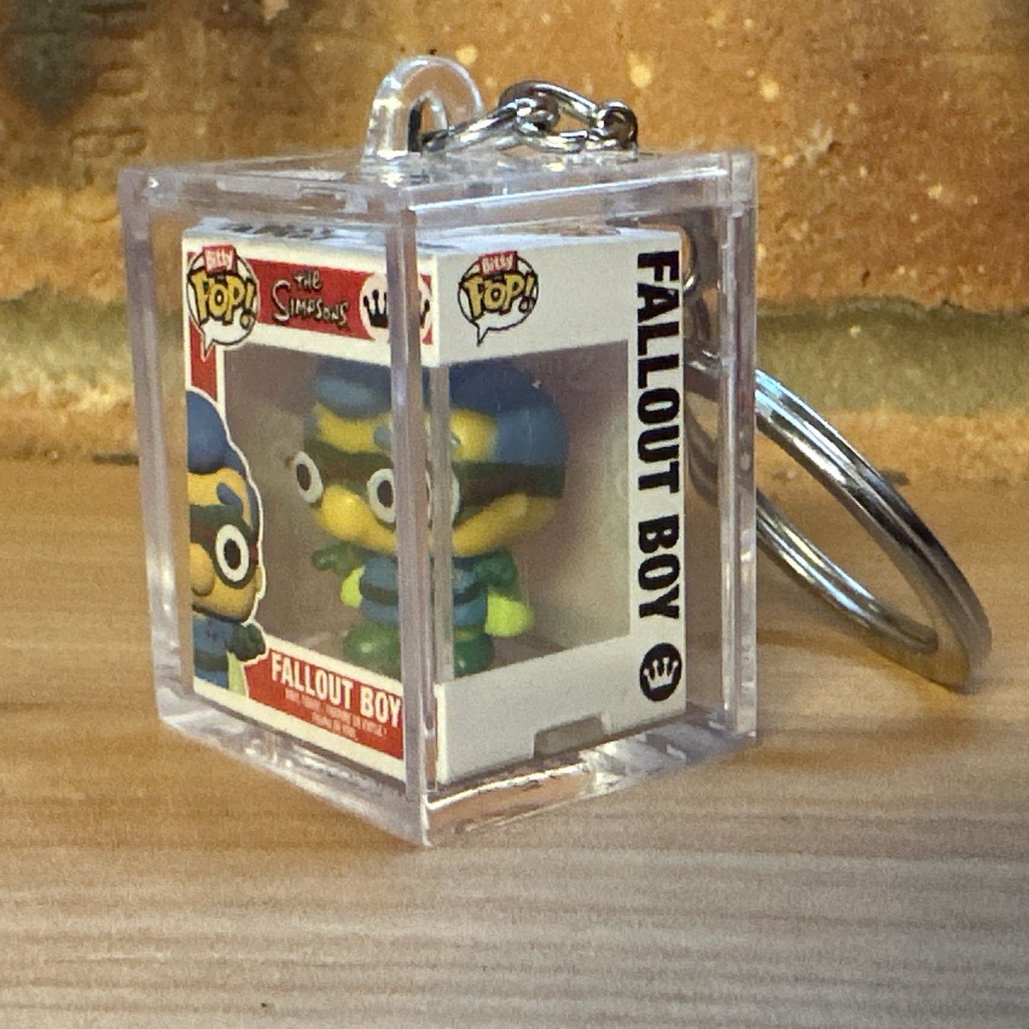 Funko Bitty Pop Simpsons Fall Out Boy Millhouse CHASE Set Hard Case Key ring