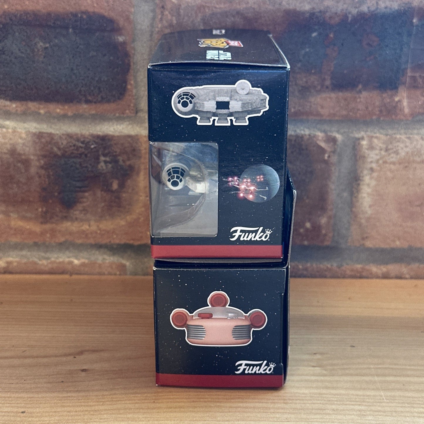 FUNKO POP: STAR WARS - SPEEDER LUKE Han Solo Falcon 1st Ed BITTY RIDE Set
