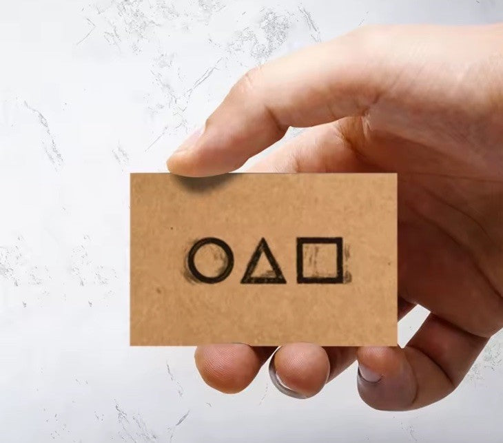 10x Squid Game Season 1 2 3 Invitation Card Business Calling Card Costume Prop