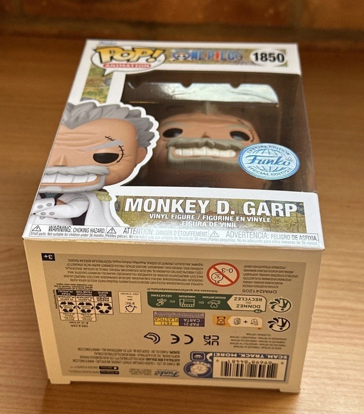 Funko Pop Monkey D. Garp One Piece Funko shop Exclusive w/ Protector In Stk NOW