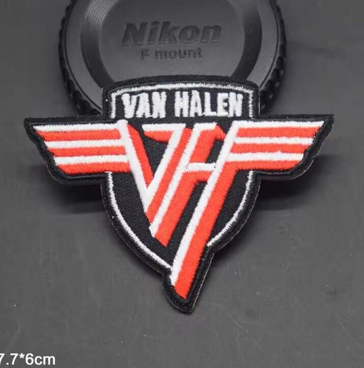 Rock Music Sew / Iron On Embroidered Patch :- Van Halen