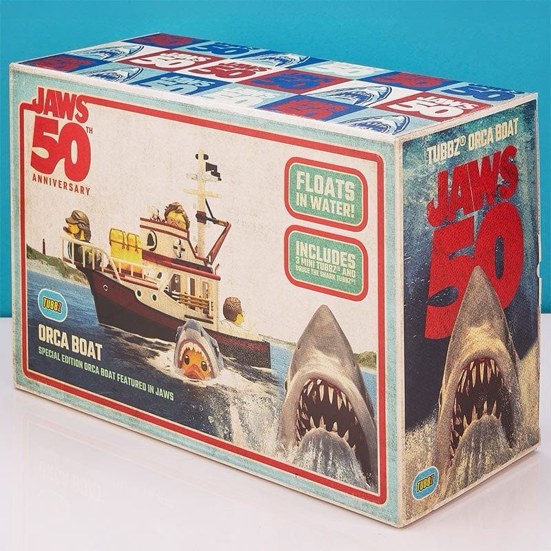 Tubbz Jaws Collectibles Ultimate 50th Anni Orca Boat + 4 Tubbz Duck In Stk Now