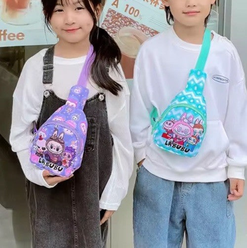 POP MART Purple Labubu Monsters Cute Crossbody Backpack Summer Bag Gift