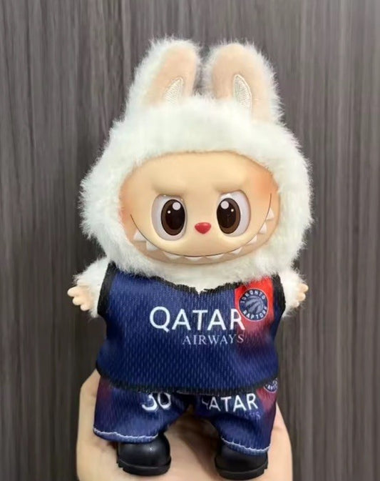 POP MART LABUBU Paris PSG Soccer Football Kit Replacing Clothes Set NO Doll