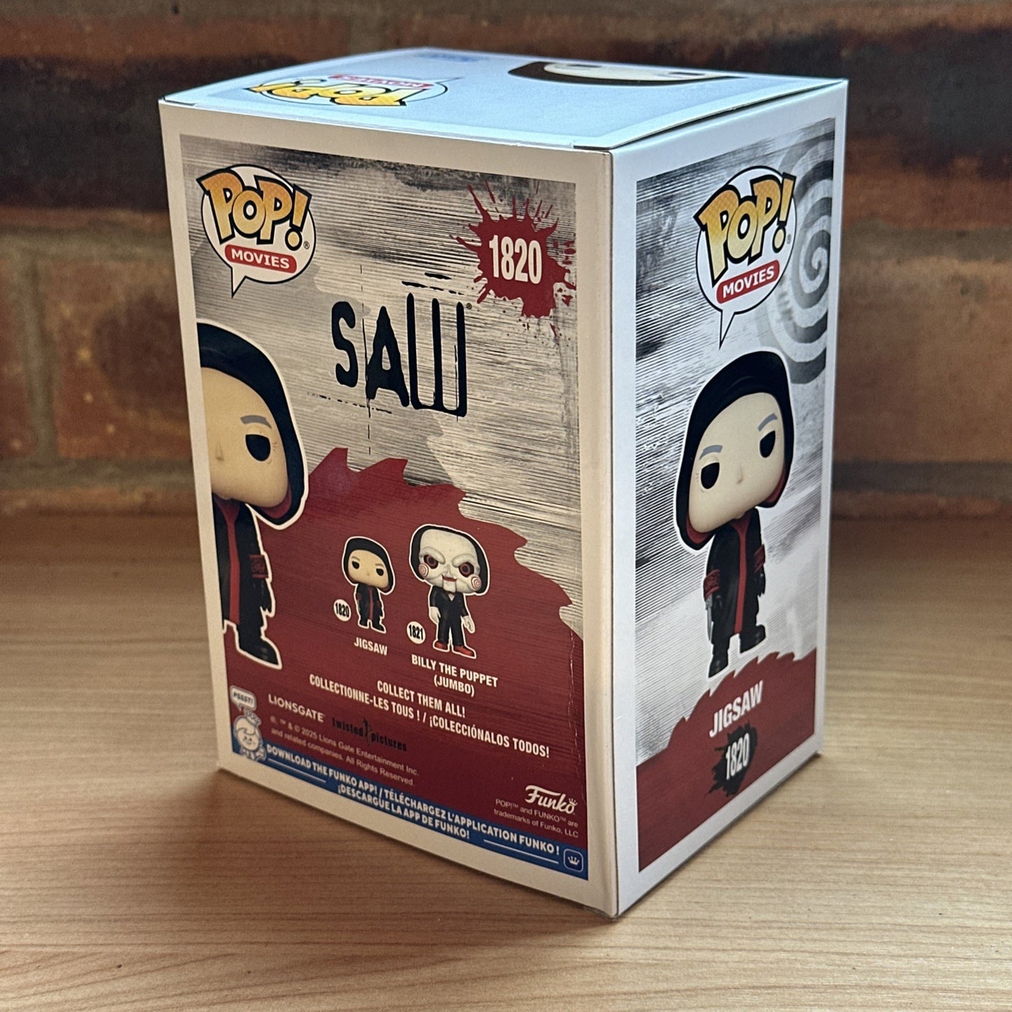 Funko POP! Jigsaw Saw #1820 Cult Horror Movie W/protector In Stock Now
