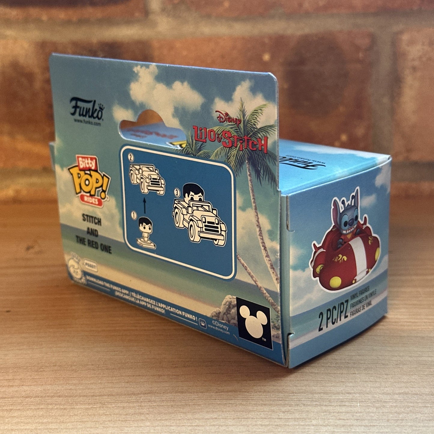Lilo & Stitch Stitch and The Red One Funko Bitty Pop! Ride Bittyverse In Stk