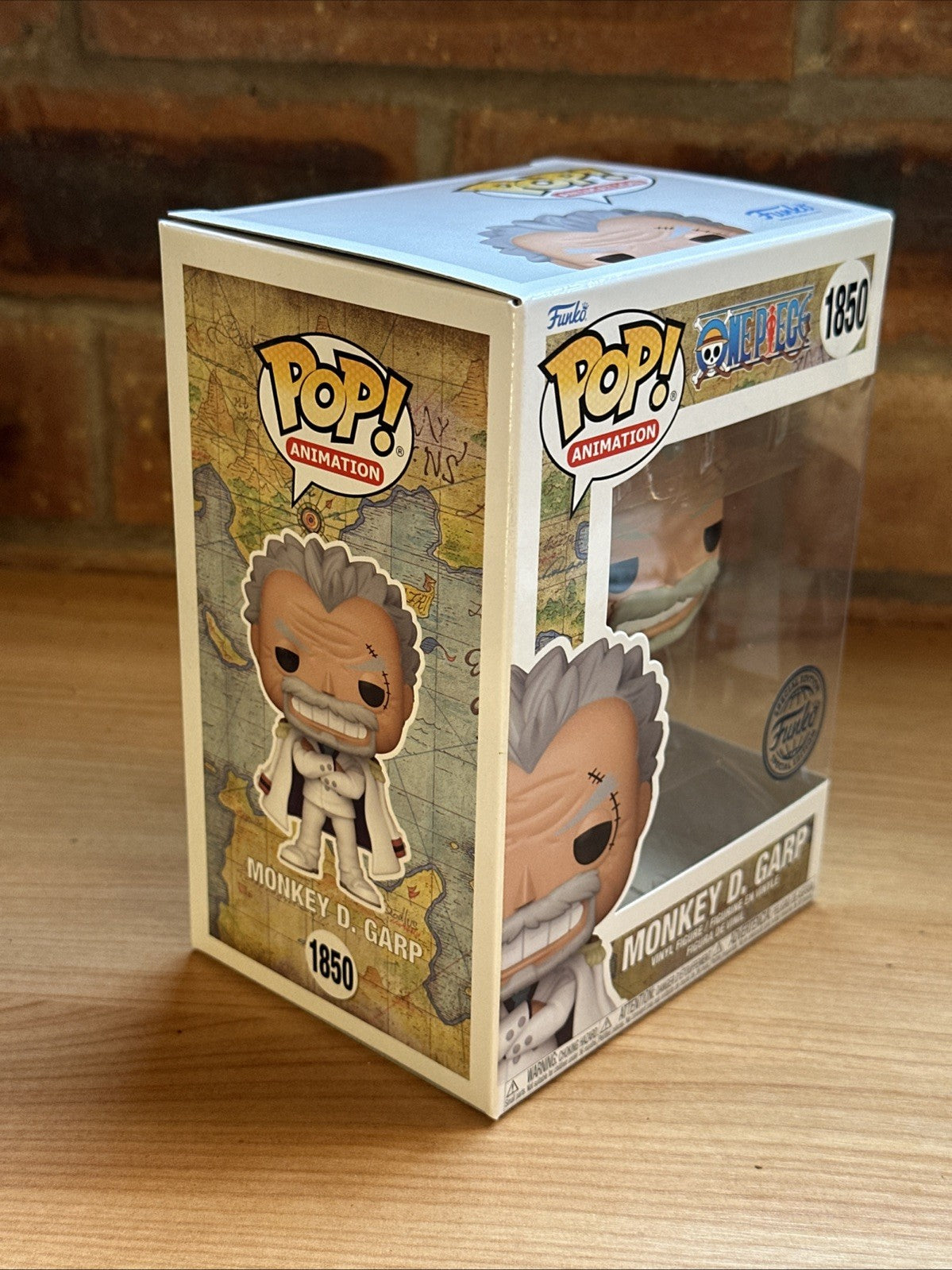 Funko Pop Monkey D. Garp One Piece Funko shop Exclusive w/ Protector In Stk NOW