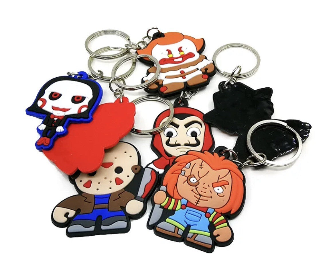 Chucky Childs Play Cartoon Keyring, Key Ring, Key Chain, Keychain Halloween 1