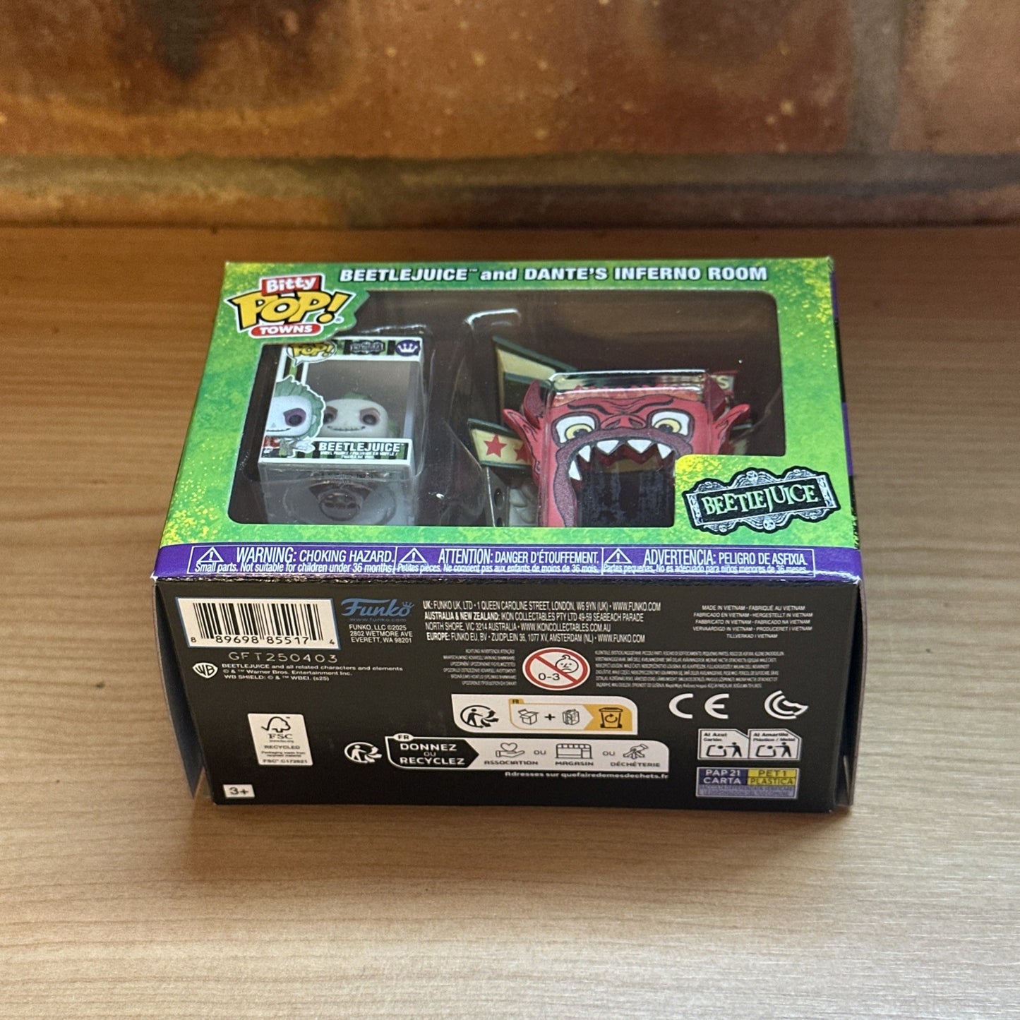 Funko Bitty Pop Town Beetlejuice And Dante’s Inferno Bittyverse Horror In Stk