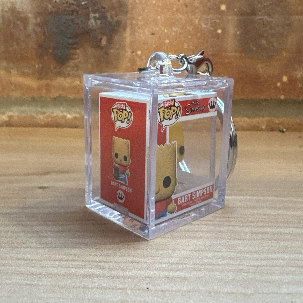 Funko Bitty Pop! The Simpsons BART Skateboard Chase Set Hard Case Key ring