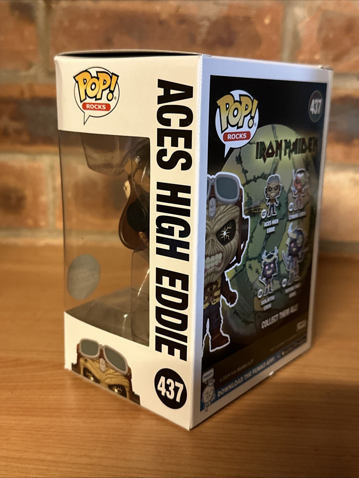 Funko Pop! Aces High Eddie 437 Shop Exclusive Iron Maiden Metal Rocks In Stock