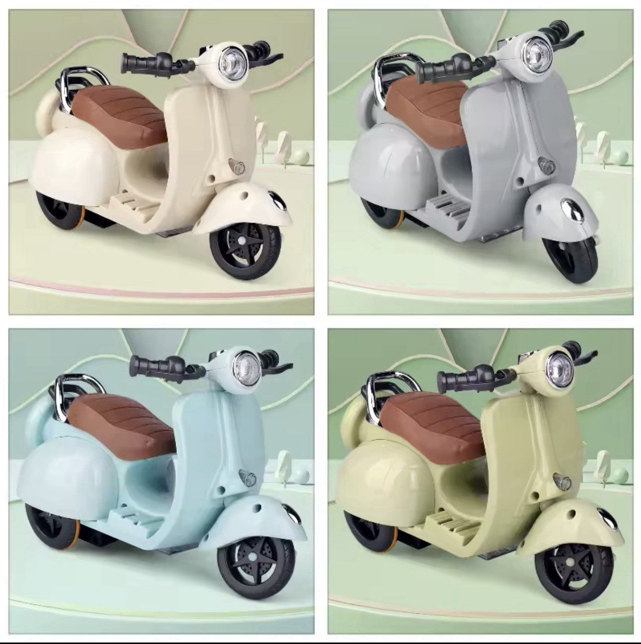 Labubu Mini Green Electric Bike Doll Motorcycle Rotatable Toy Perfect For Dolls