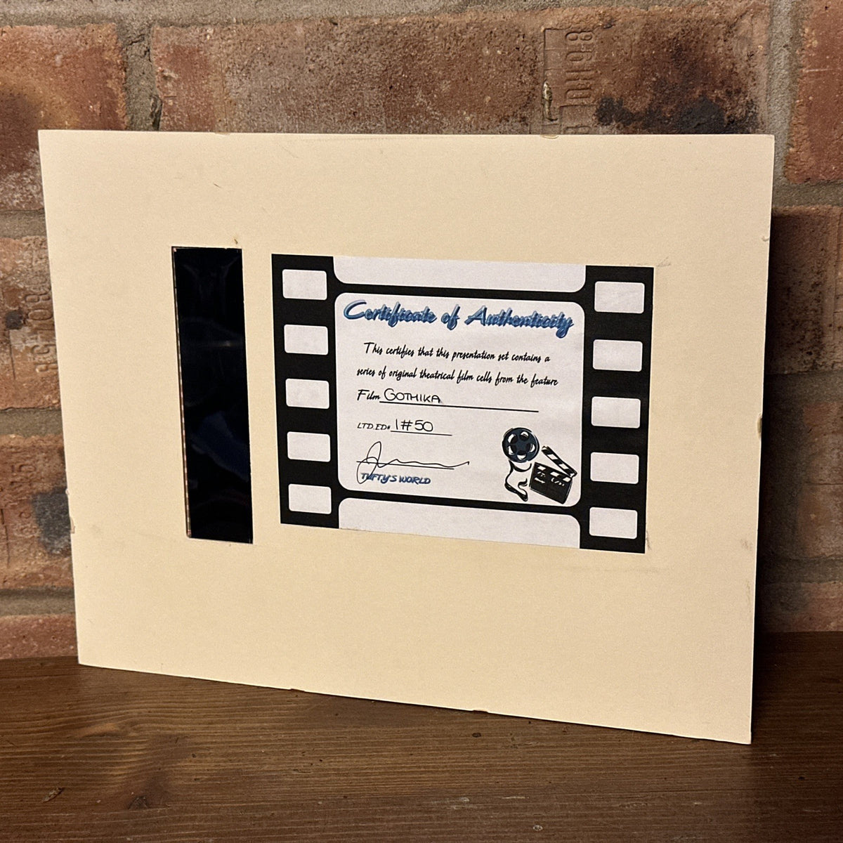 Gothika Halle Berry 1 Of 50 35mm horror Movie Film Cell 8x10 mounted Display CoA3