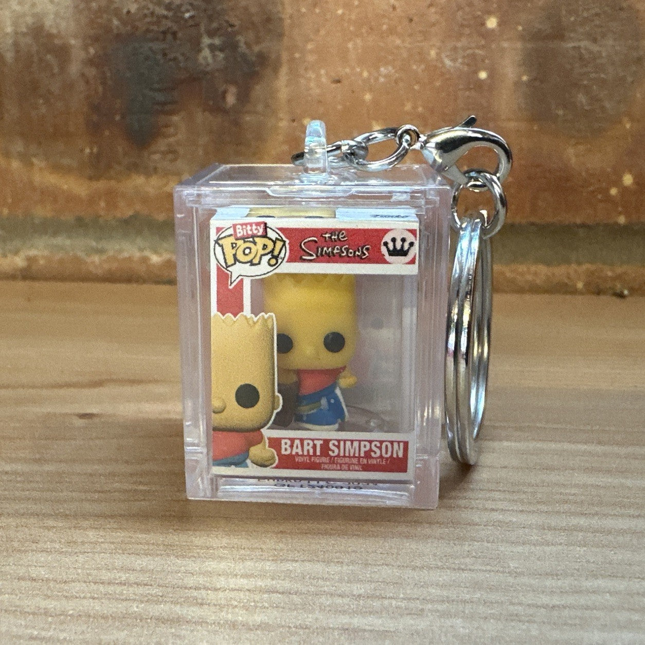 Funko Bitty Pop! The Simpsons BART Skateboard Chase Set Hard Case Key ring