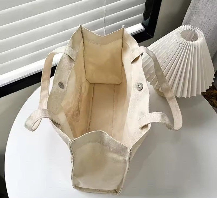 Labubu Exciting Macron Tote Bag Large Canvas Hand Bag Gift