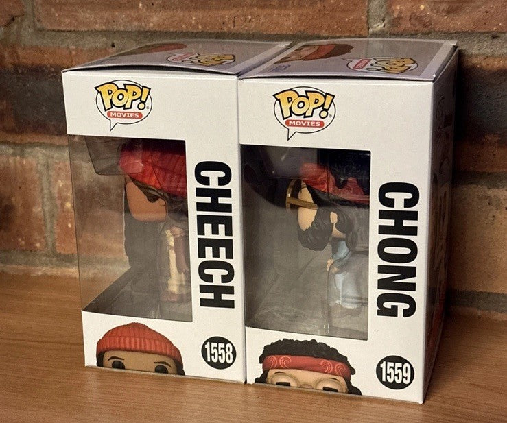 Funko Pop! Cheech & Chong Up in Smoke #1558 #1559 Set of 2 Gift Cult Weed Film