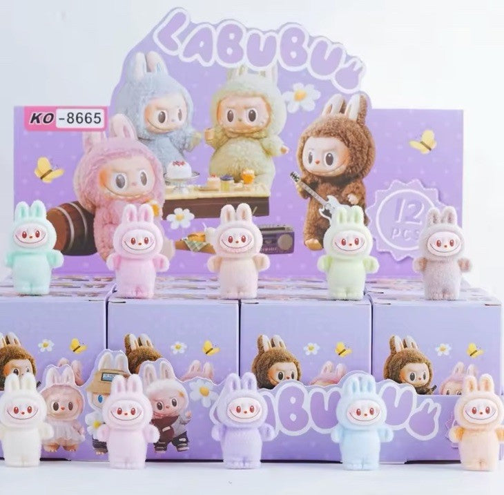 LABUBU Mini Standing 7cm Box Plush Dolls Figure Toy Blind Box B 🔥 Gift