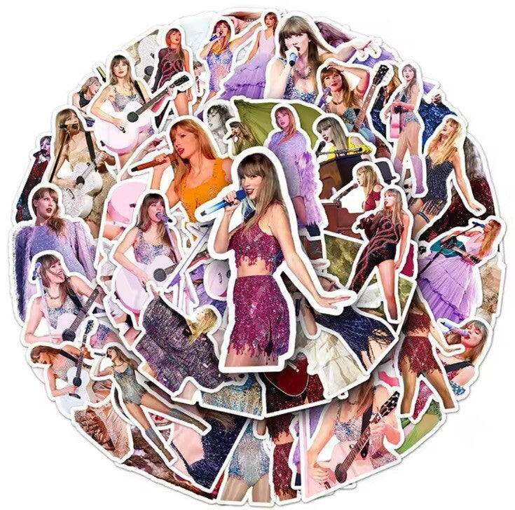 UK 50 X Singer Taylor Swift Stickers Lot Band Music Guitar Car Decals Gift Xmas2