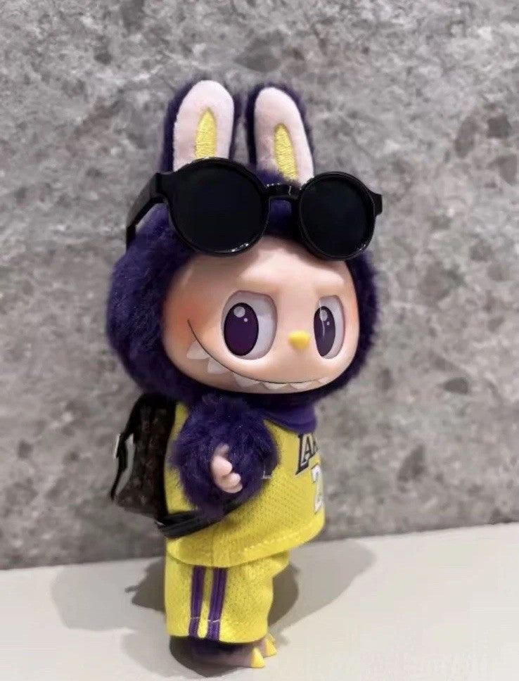 POP MART LABUBU Basketball Lakers Purple 24 Replacing Clothes Set without Doll