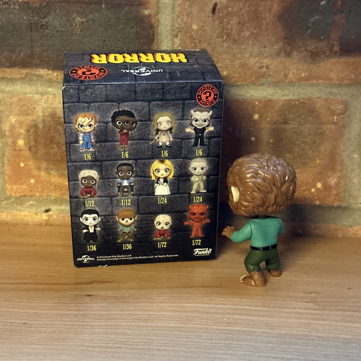 FUNKO MINI MYSTERY UNIVERSAL HORROR "THE WOLFMAN" 1/36 PER BOX