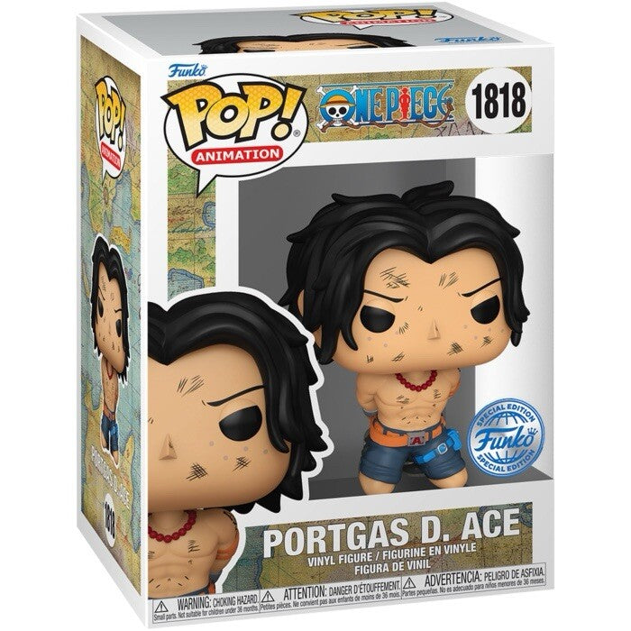 FUNKO POP! PORTGAS D. ACE EXECUTION - ONE PIECE Ltd Ed Luffy In Hand