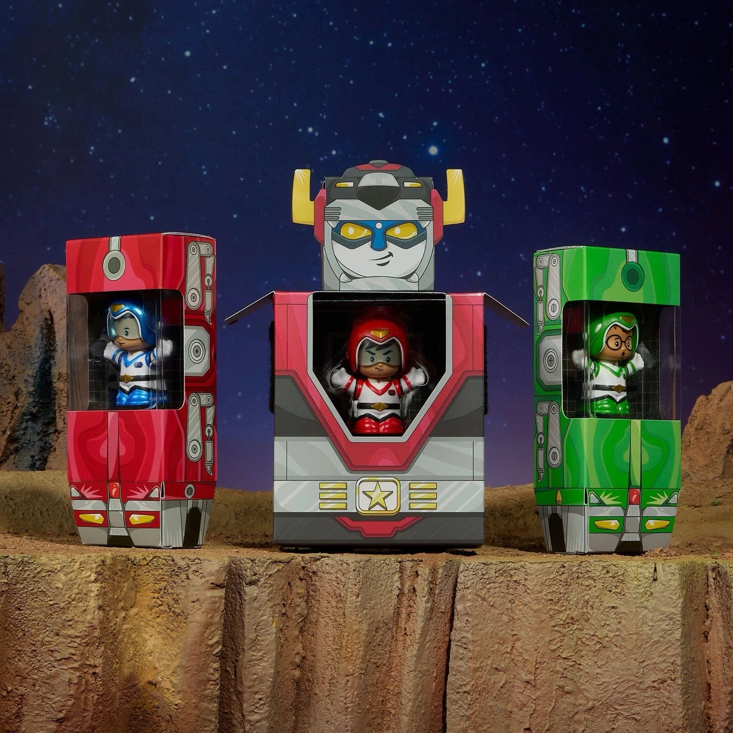 Little People Collector - Voltron 40th Anniversary Gold Label Set In Stk