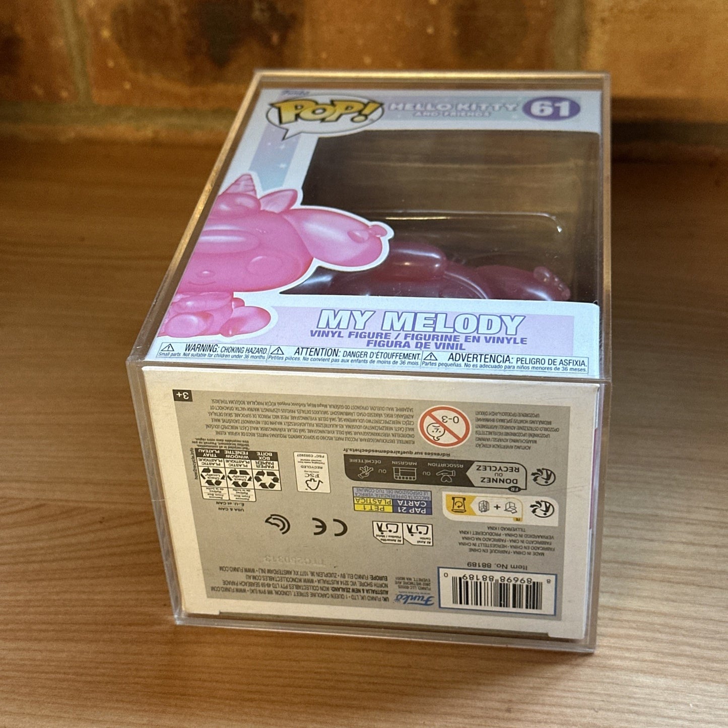 Funko Pop! My Melody #61 (Translucent Pink) Vinyl Figure Hard Case Hello Kitty1