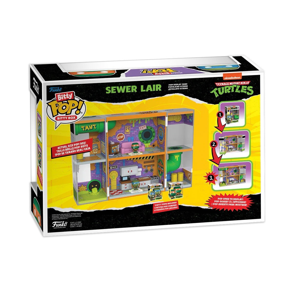 Funko Pop! Teenage Mutant Ninja Turtles Sewer Home Bitty Box Playset In Stk NOW