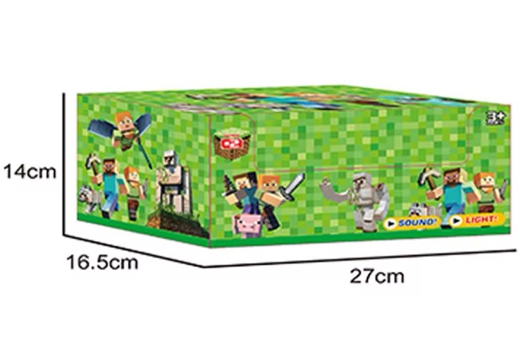 3x Minecraft Figure Blind Bags Mystery - New Sealed Party Gift Gaming Figures4