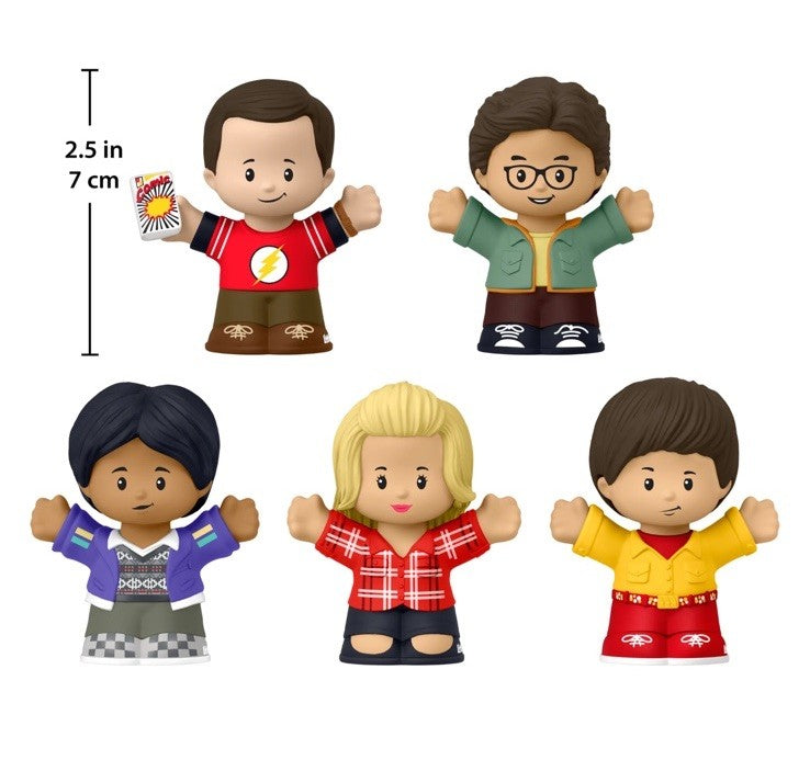 BIG BANG THEORY LITTLE PEOPLE Collector Set 5 figure 7cm FISHER PRICE In Stk