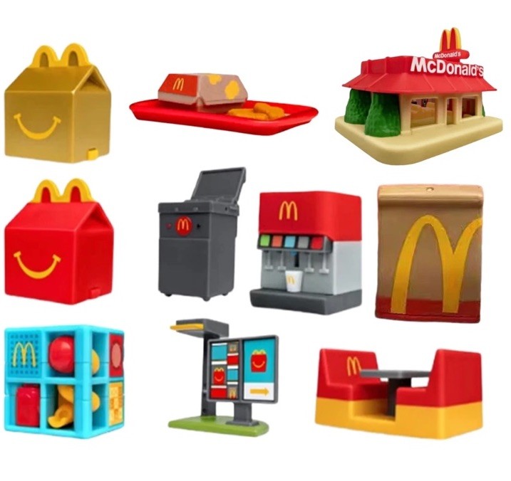 1x Random 2025 Mc DONALD'S Lil Mc Donalds Mini Kids HAPPY MEAL TOYS Labubu Size